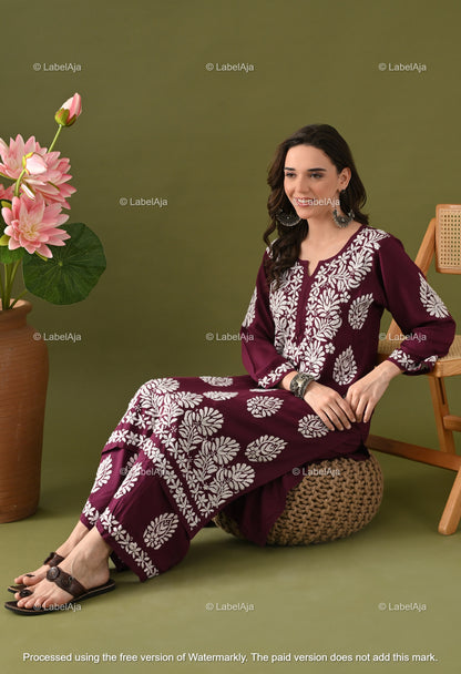 Ruhani Rayon cotton Kurti and Palazzo set