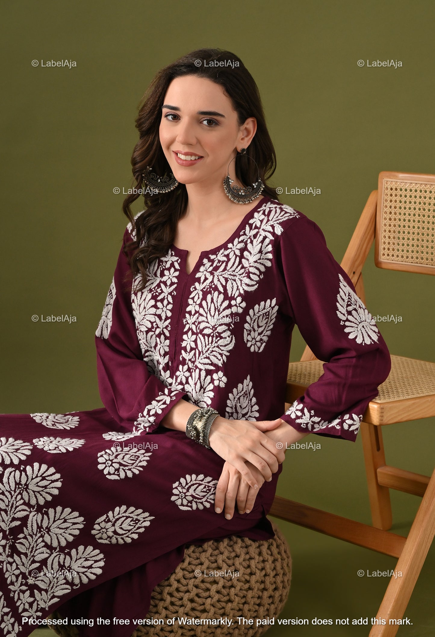 Ruhani Rayon cotton Kurti and Palazzo set