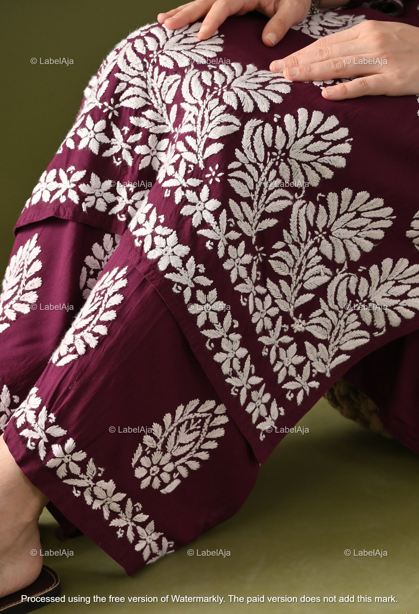 Ruhani Rayon cotton Kurti and Palazzo set