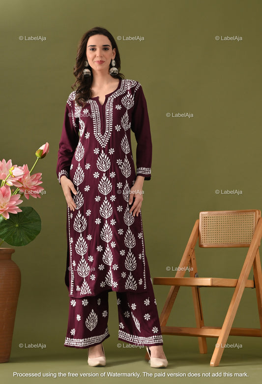 Ruhani Rayon cotton Kurti and Palazzo set