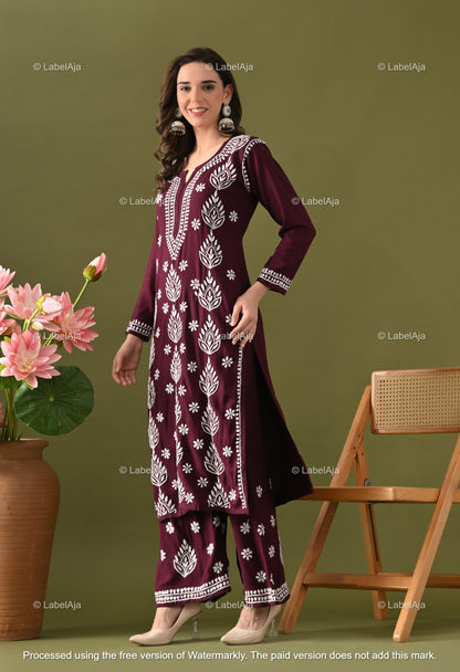 Ruhani Rayon cotton Kurti and Palazzo set