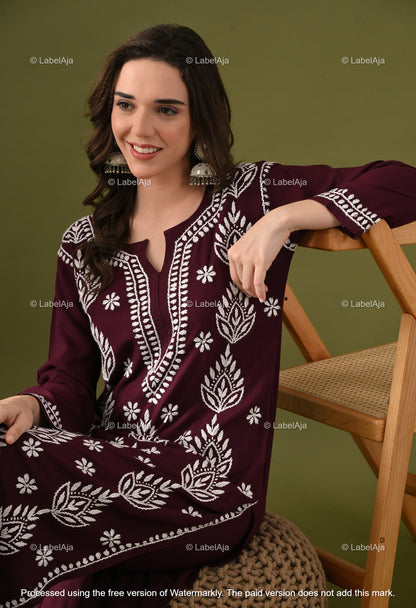 Ruhani Rayon cotton Kurti and Palazzo set