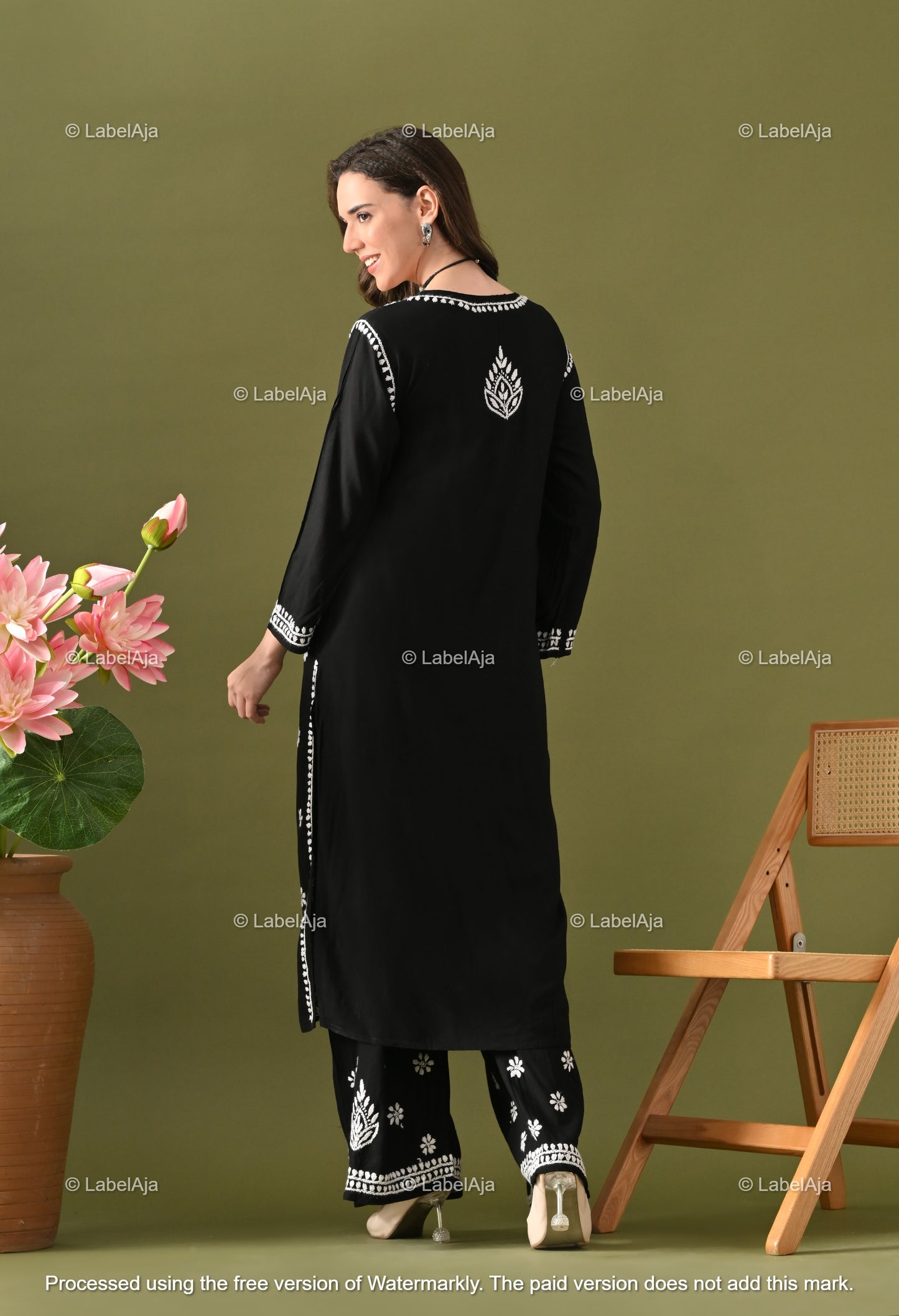 Ruhani Rayon cotton Kurti and Palazzo set
