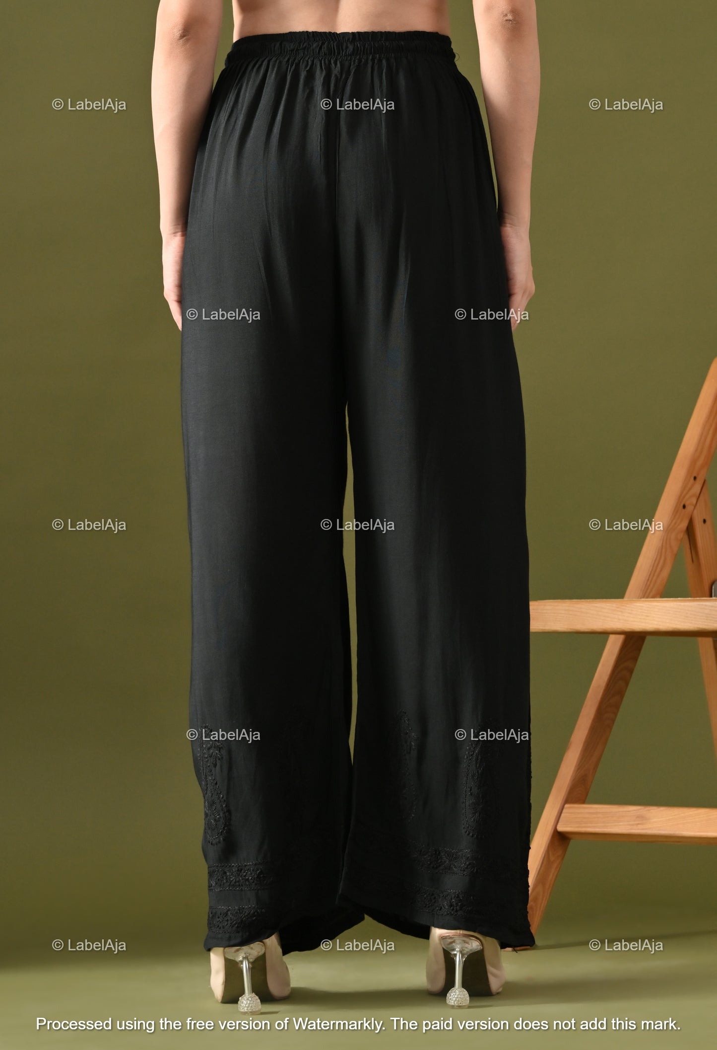 Premium Rayon Chikankari Palazzo