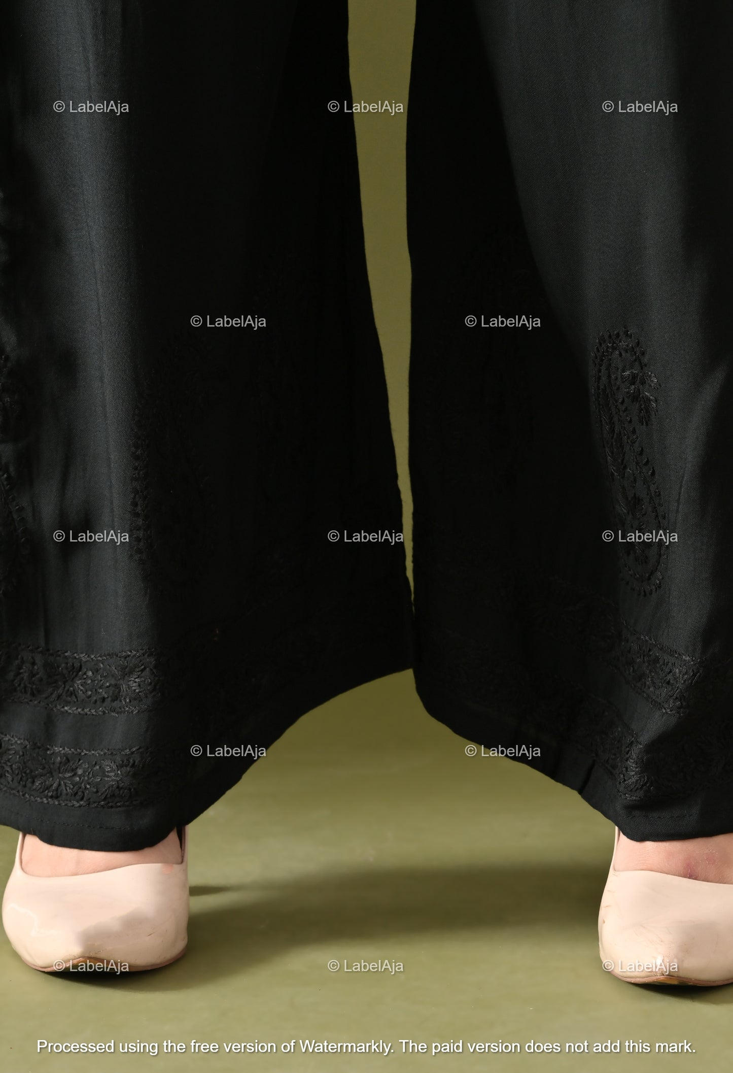 Premium Rayon Chikankari Palazzo