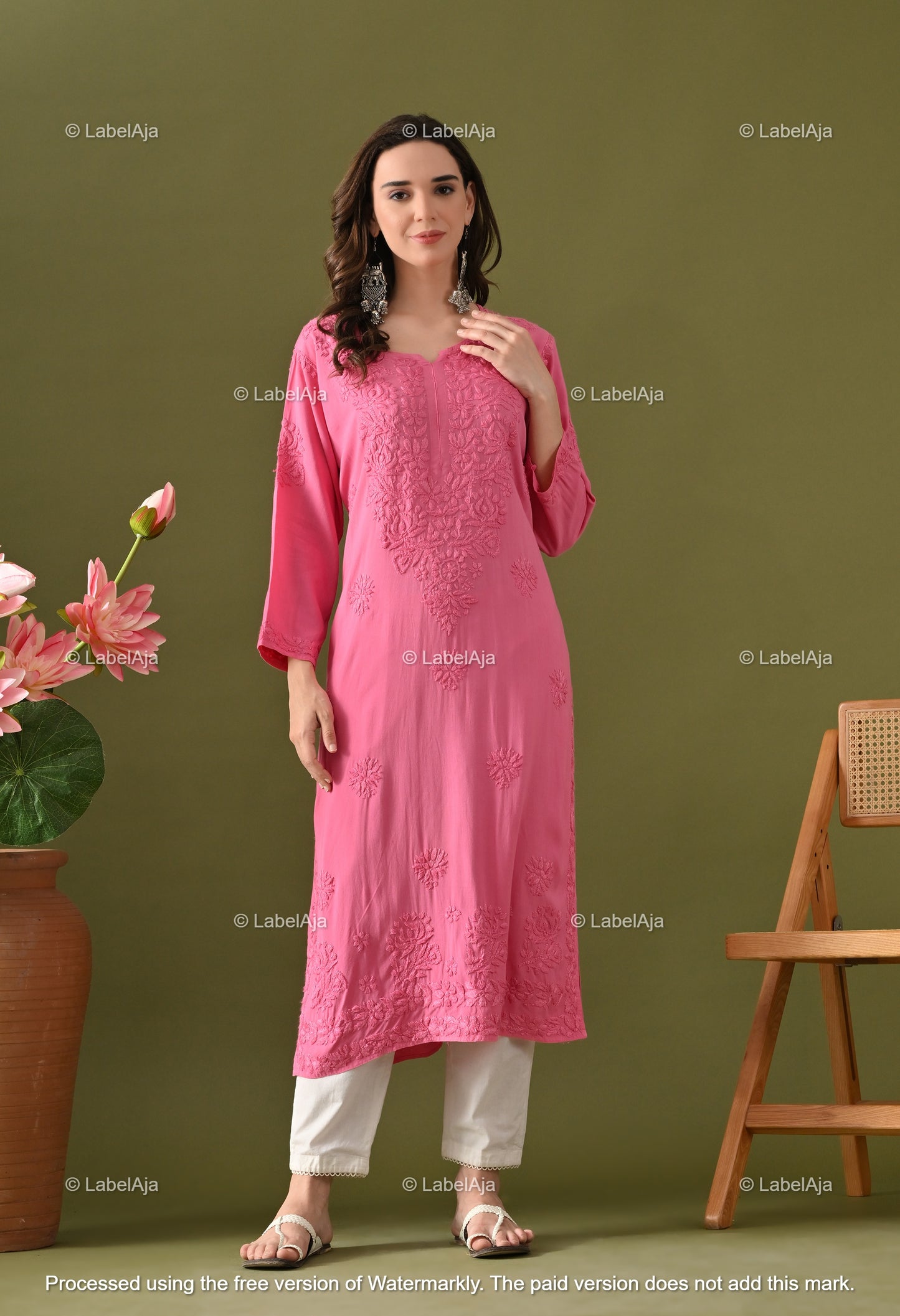 Arya Rayon cotton Long Kurta