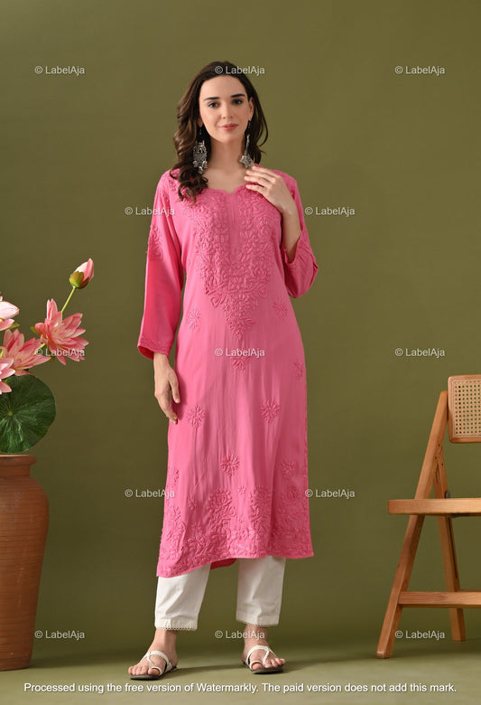 Arya Rayon cotton Long Kurta