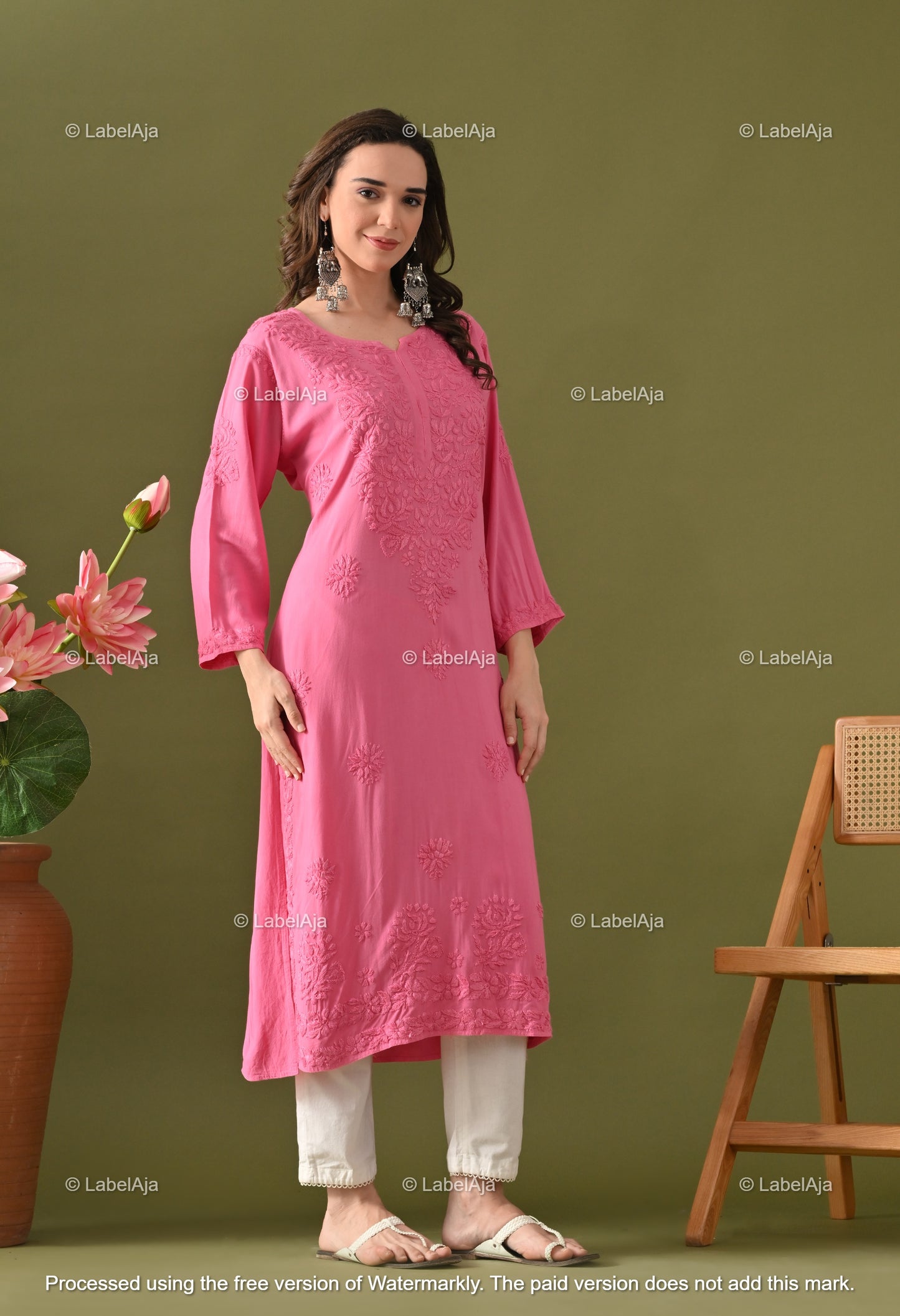 Arya Rayon cotton Long Kurta