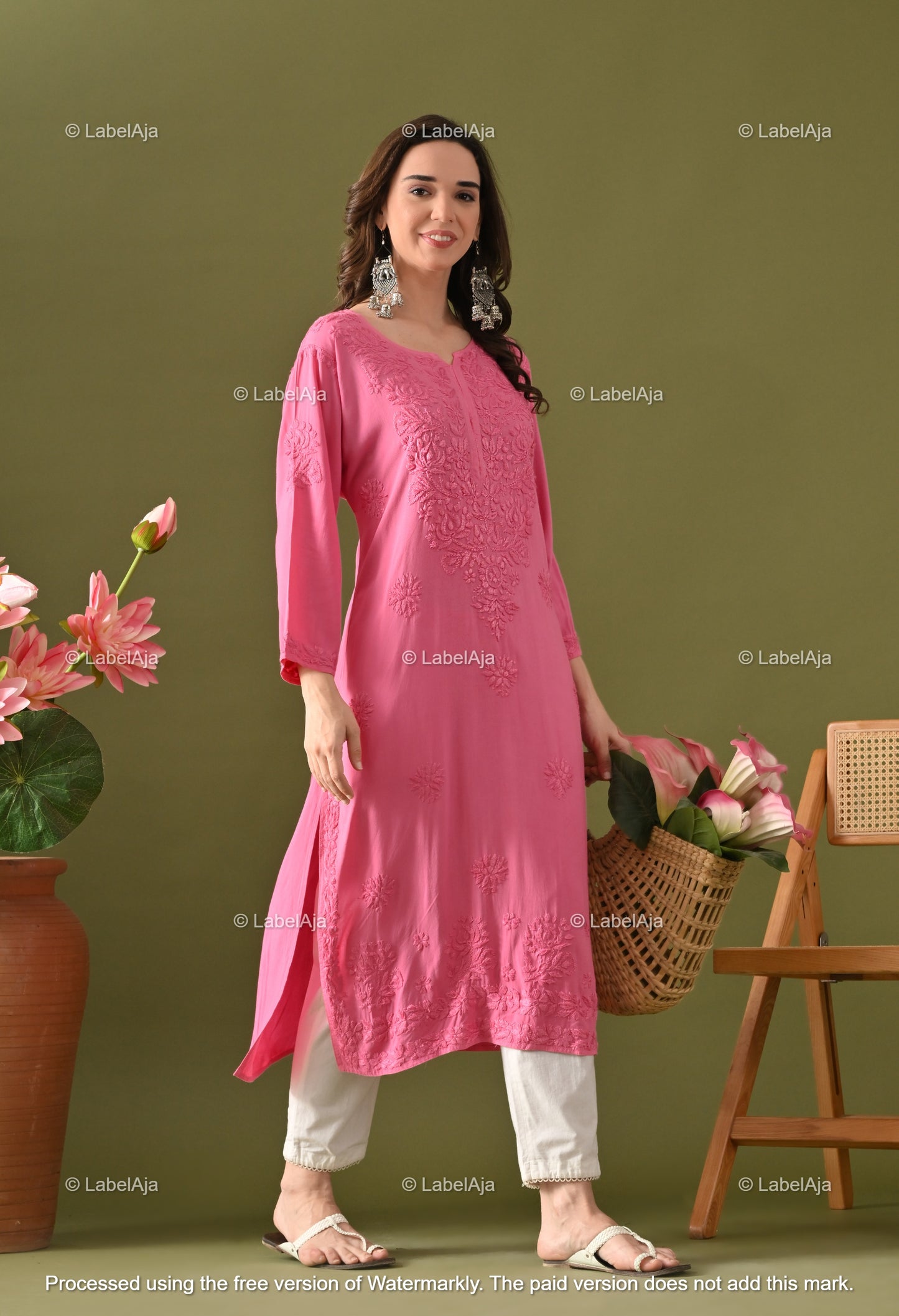 Arya Rayon cotton Long Kurta
