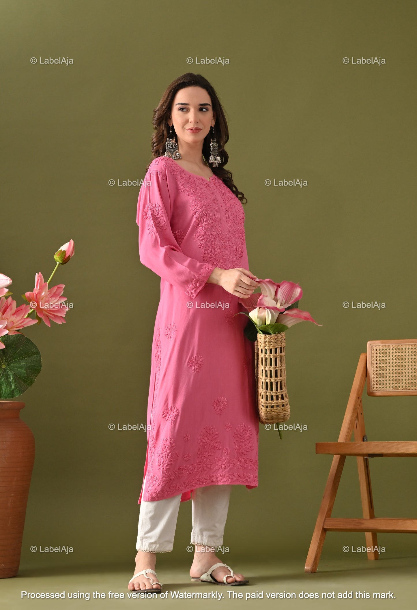 Arya Rayon cotton Long Kurta