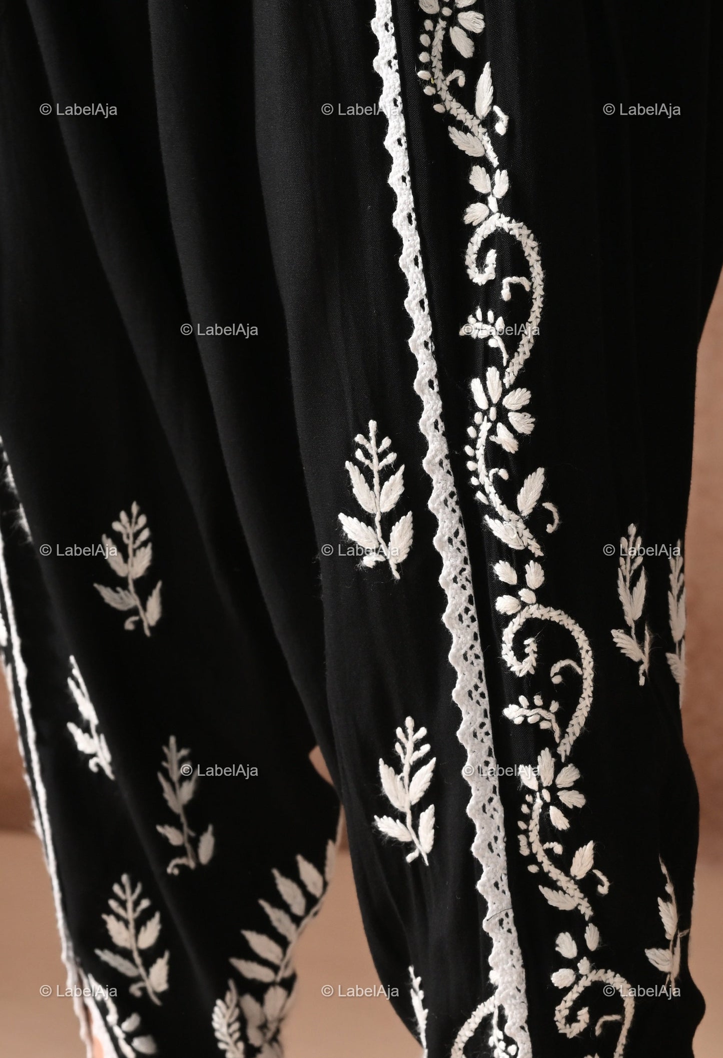 Premium rayon Chikankari Dhoti pant