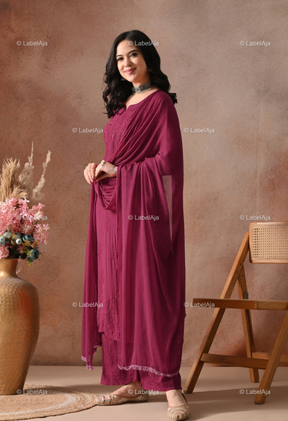 Noa premium muslin chikanakri set