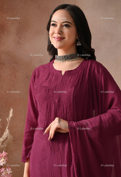 Noa premium muslin chikanakri set