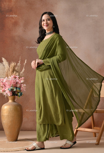 Noa premium muslin chikanakri set