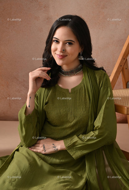 Noa premium muslin chikanakri set