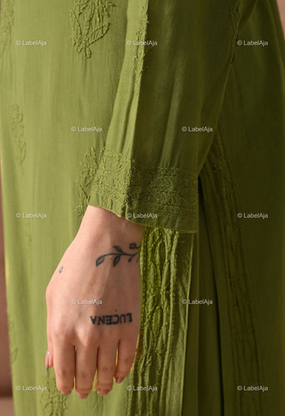 Noa premium muslin chikanakri set