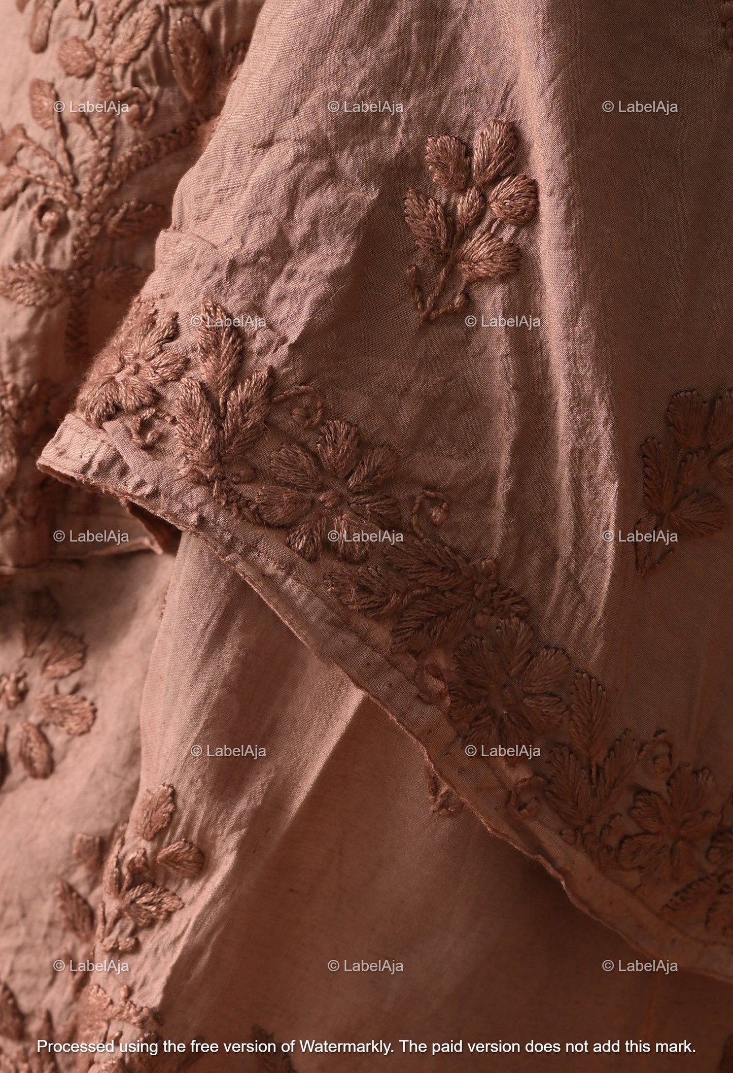 Zehra Chanderi Silk Kurti and Palazzo set White