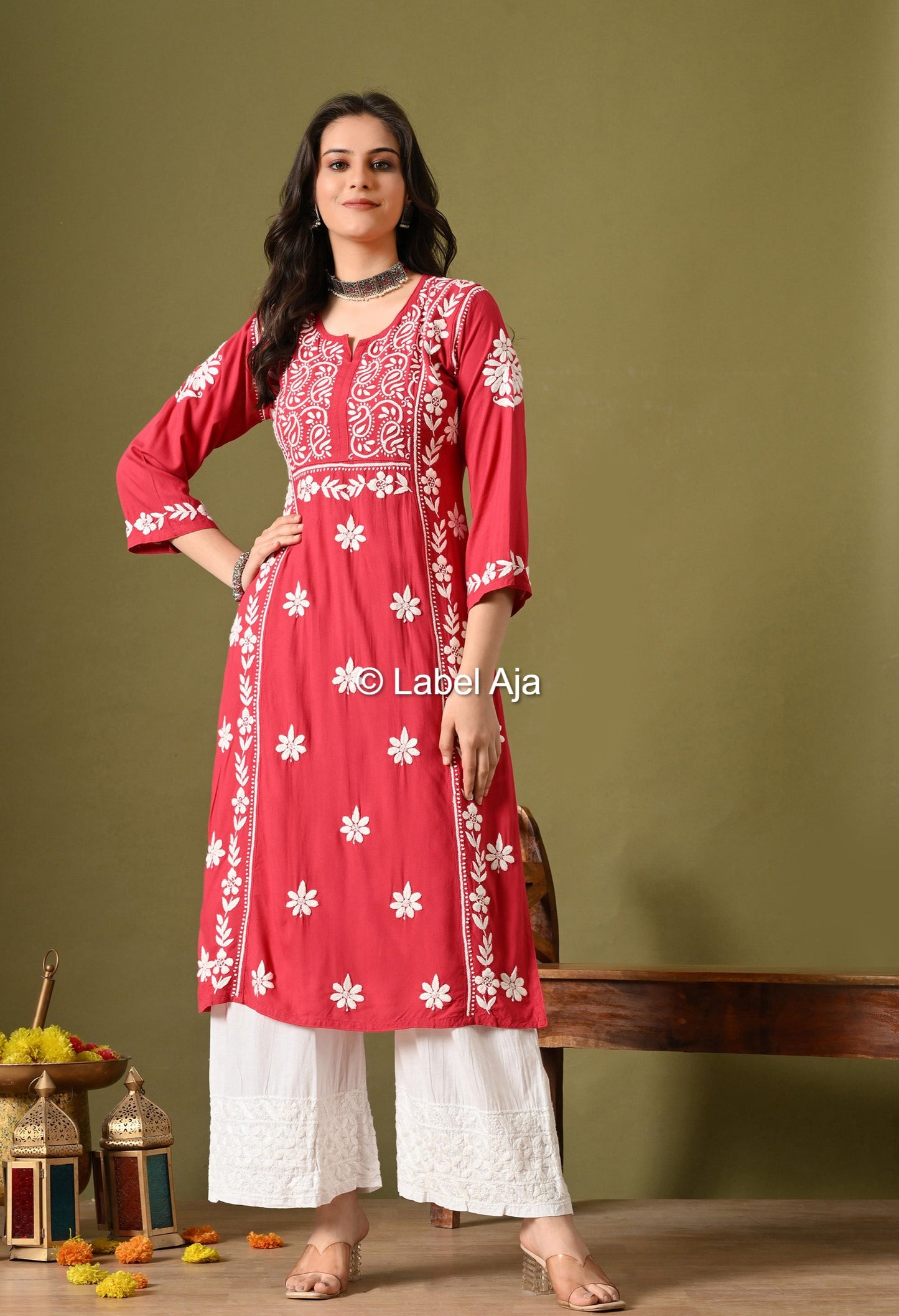 Noor Premium Rayon cotton Long Kurta