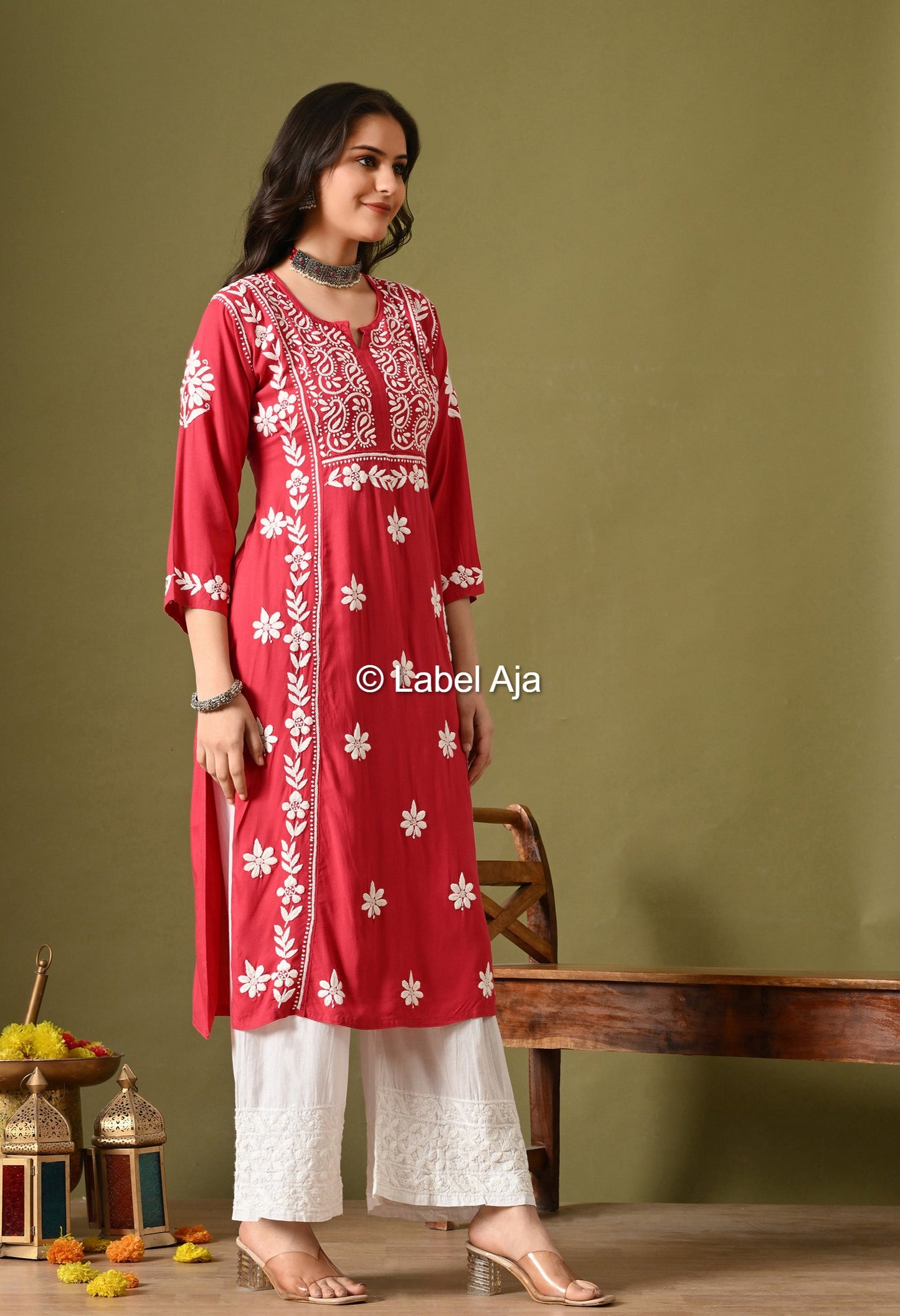 Noor Premium Rayon cotton Long Kurta