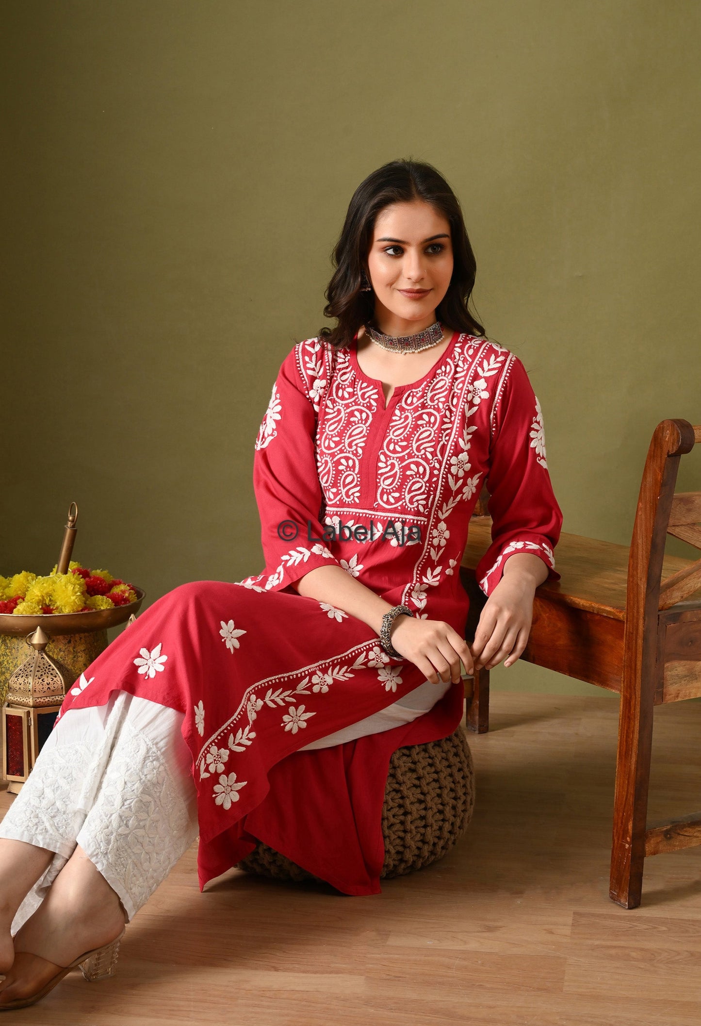 Noor Premium Rayon cotton Long Kurta