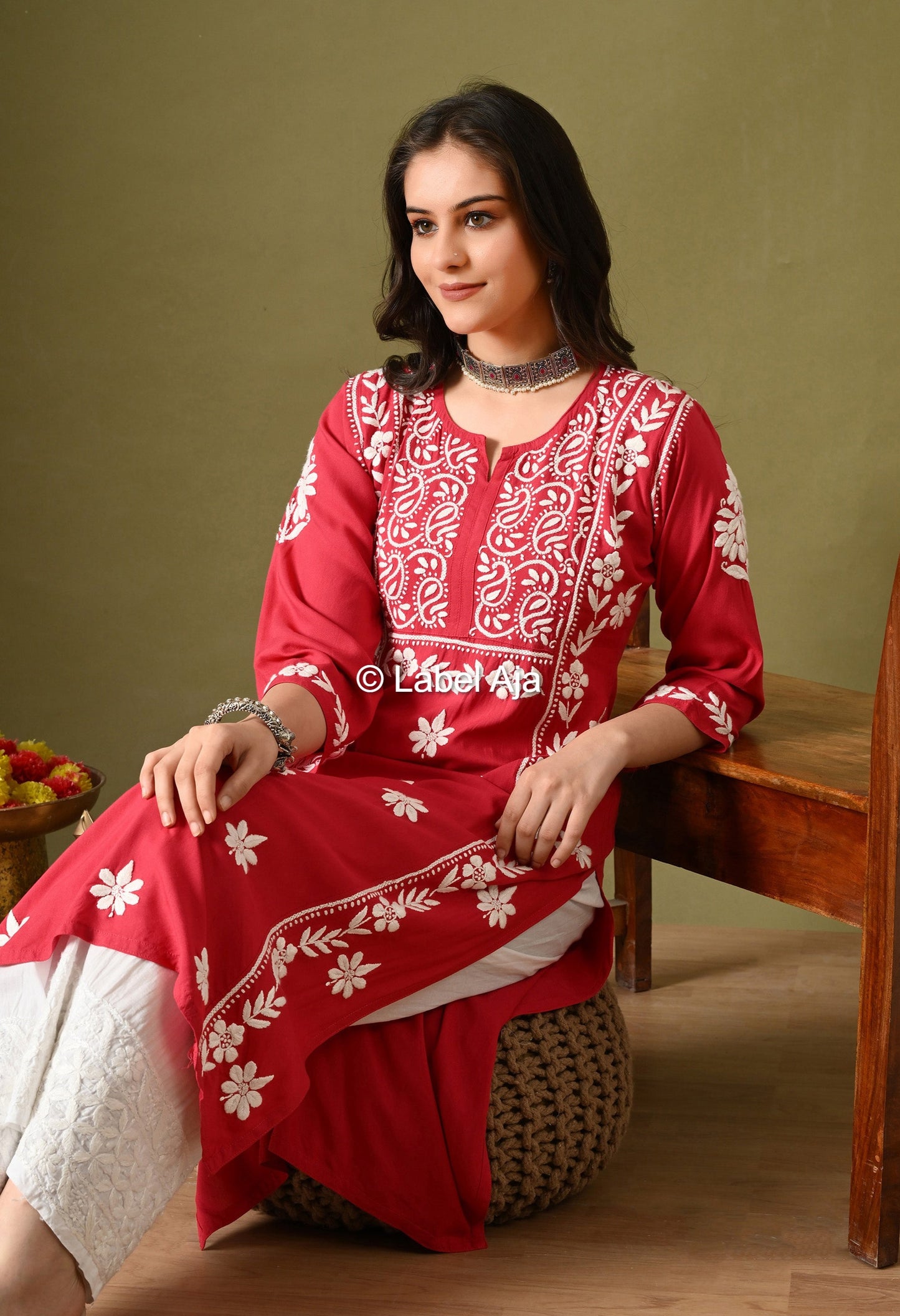 Noor Premium Rayon cotton Long Kurta