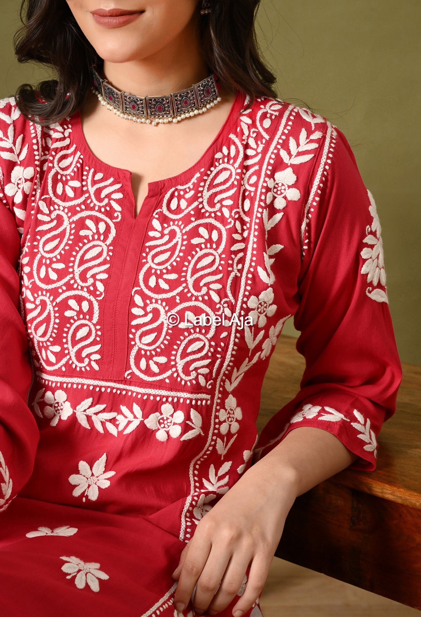 Noor Premium Rayon cotton Long Kurta