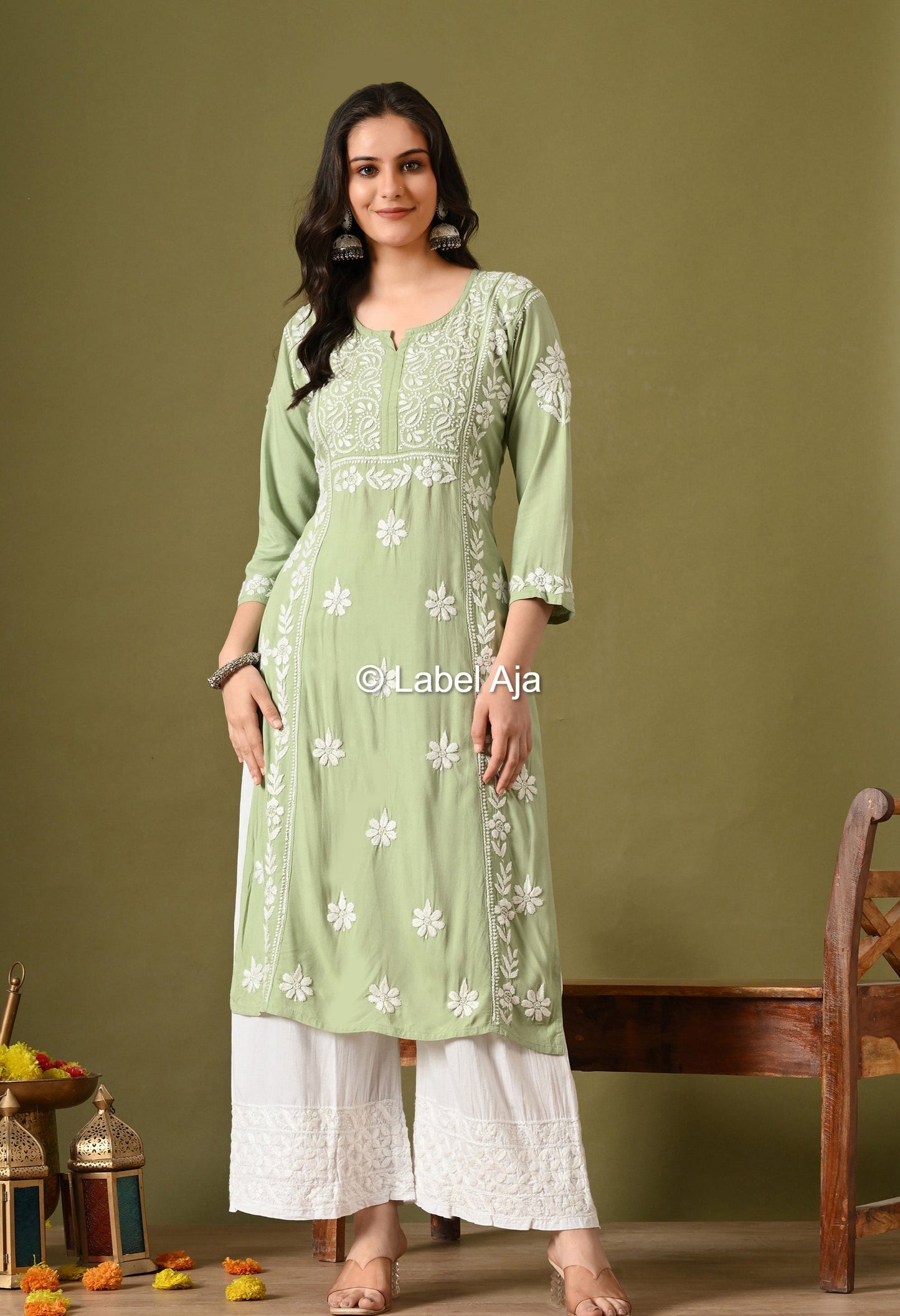 Noor Premium Rayon cotton Long Kurta