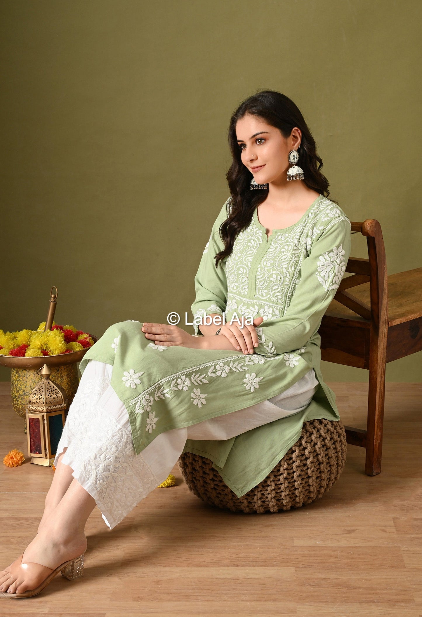 Noor Premium Rayon cotton Long Kurta