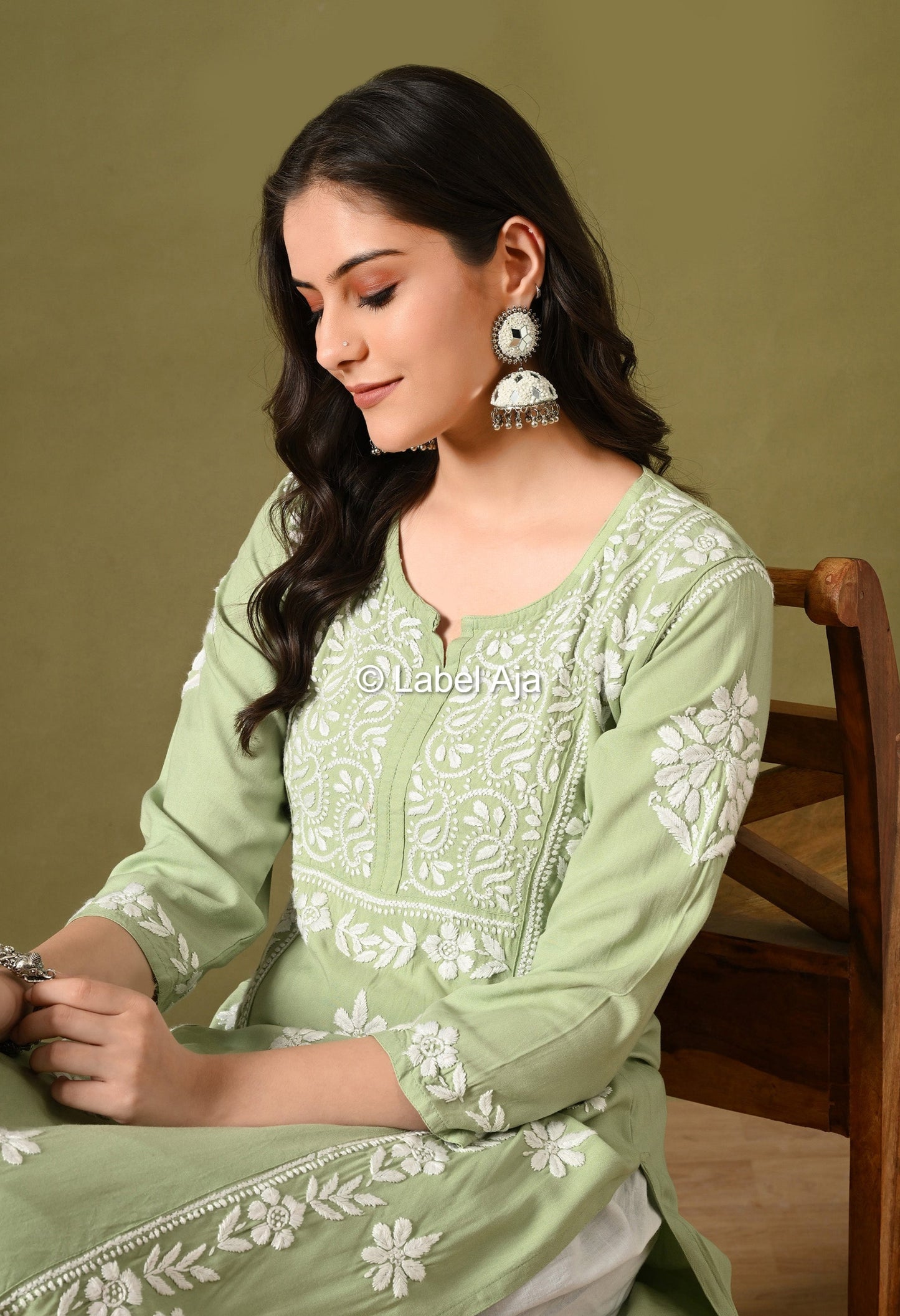 Noor Premium Rayon cotton Long Kurta