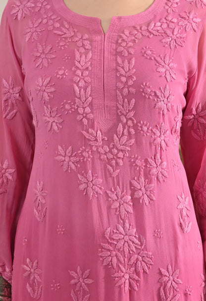 Farah Viscose kurti, palazzo, dupatta and inner set