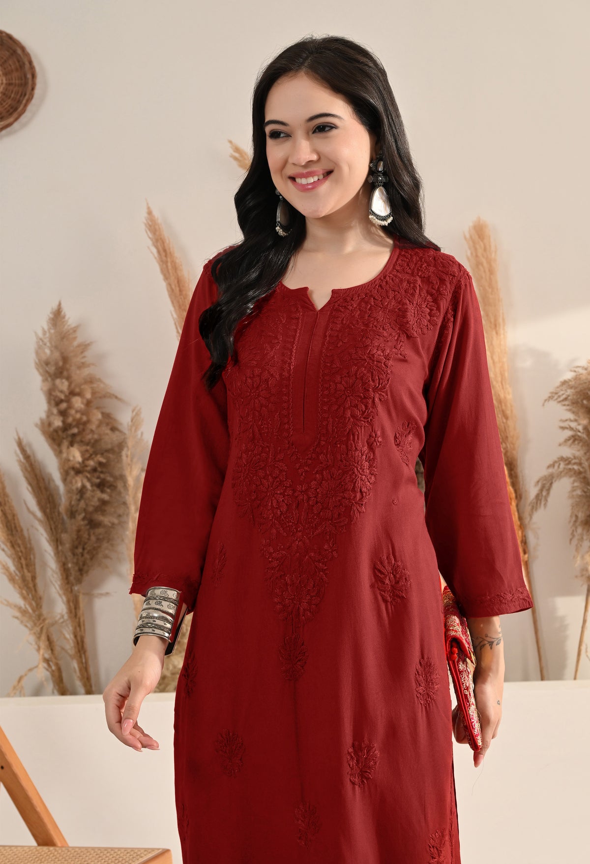 Arya Rayon cotton Long Kurta