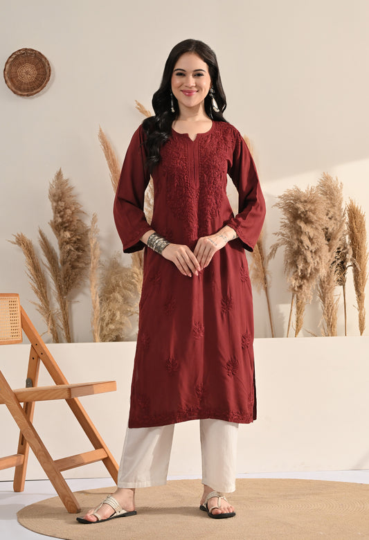 Arya Rayon cotton Long Kurta