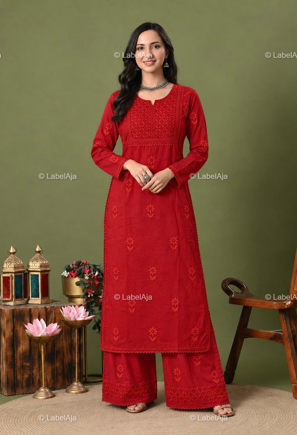 Mul cotton Kurt and Pant Set