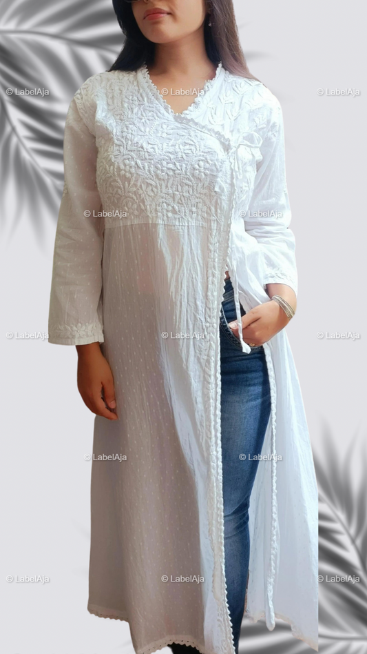 Myra dobby cotton long Angarkha