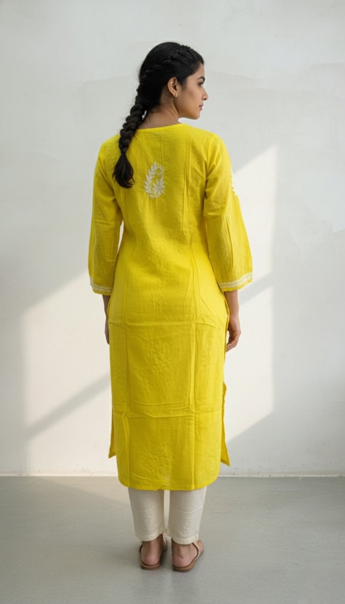 Cotton Lucknowi Chikankari Kurta