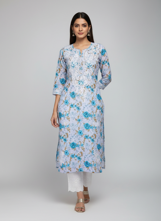 Mul Cotton long kurti
