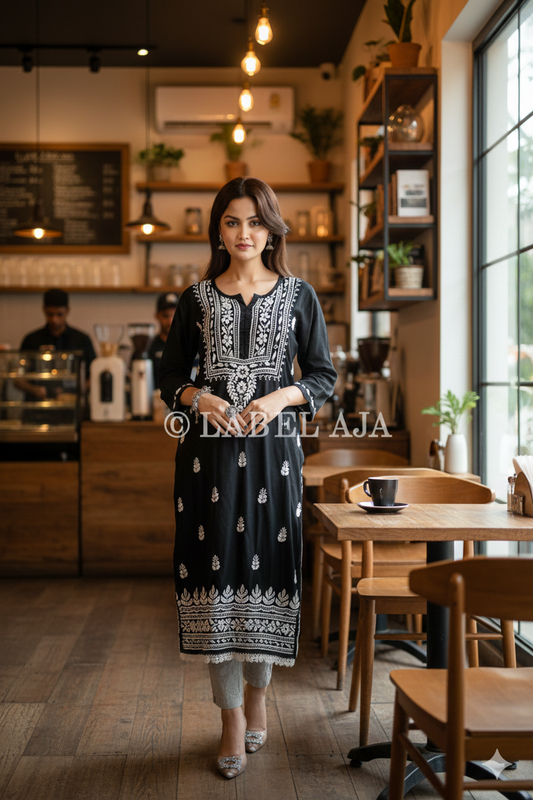 Sehar Rayon cotton Long Kurta