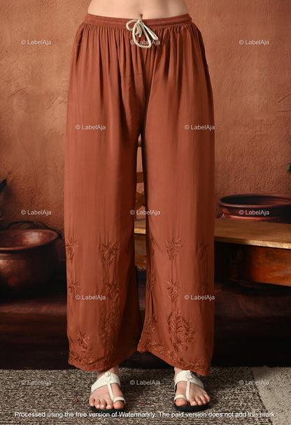 Gulnar Chikankari Modal kurti and palazzo set